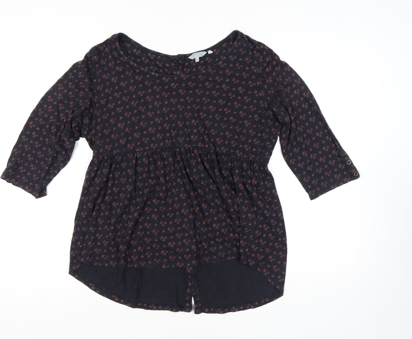 Womens UK Size 16 FatFace Black Tunic Blouse