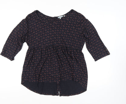 Womens UK Size 16 FatFace Black Tunic Blouse