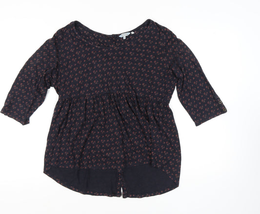 Womens UK Size 16 FatFace Black Tunic Blouse