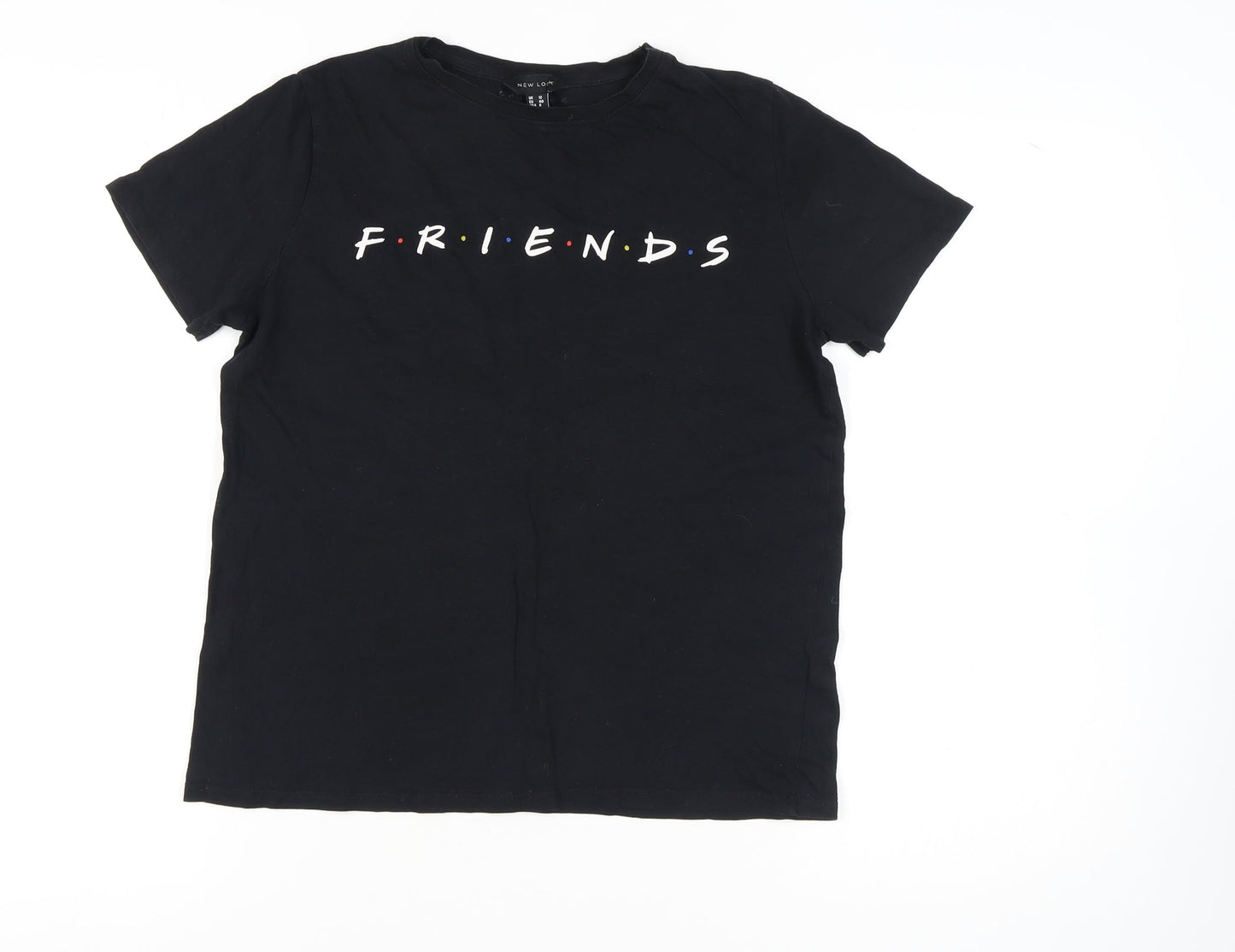 New Look Women's Black T-Shirt UK 12