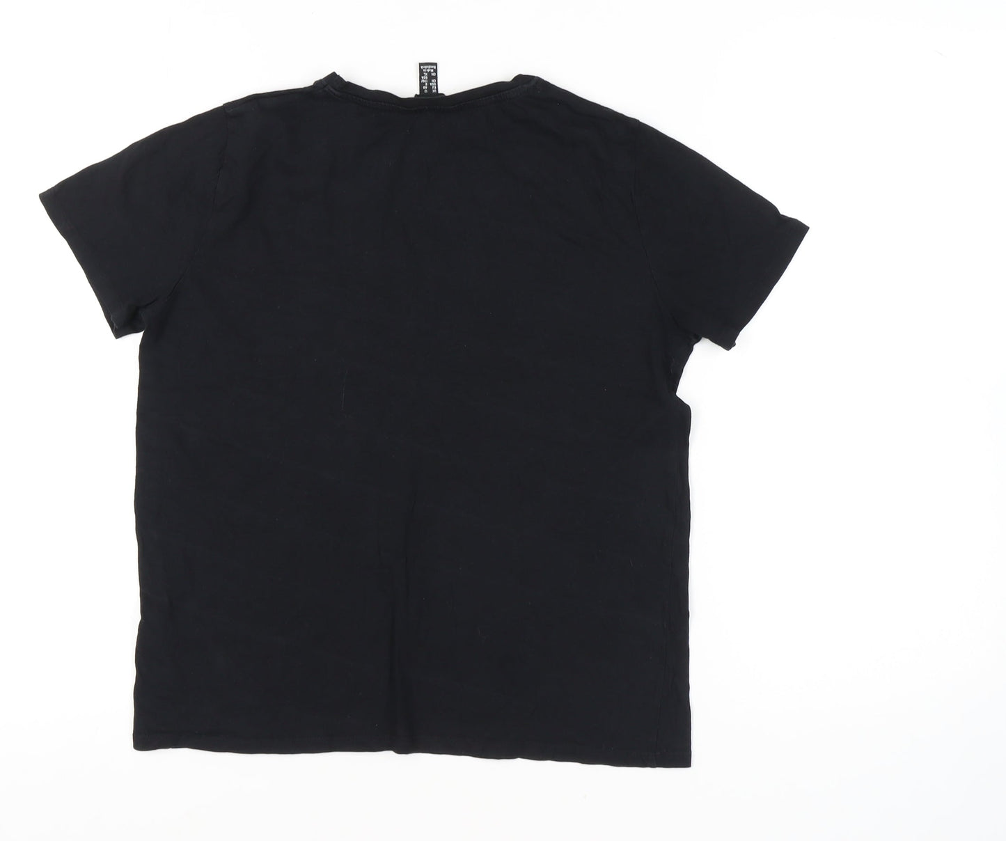 New Look Women's Black T-Shirt UK 12