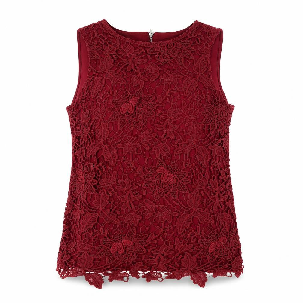Womens UK Size 10 Warehouse Red Camisole Blouse
