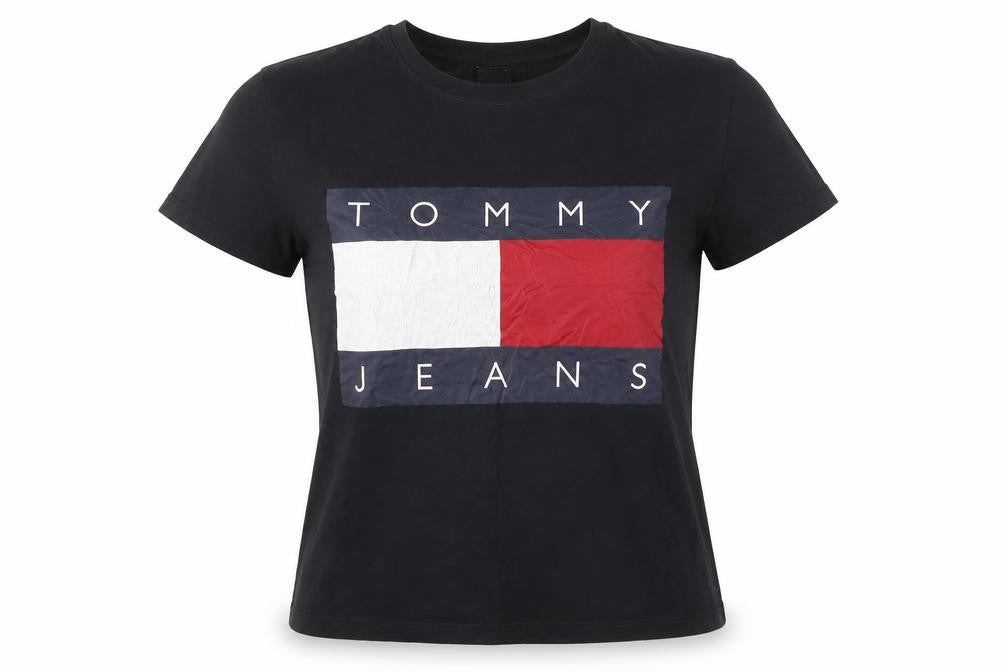 Womens UK Size XS Tommy Jeans Black  T-Shirt