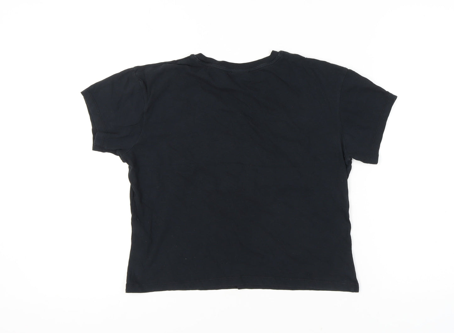 Womens UK Size XS Tommy Jeans Black  T-Shirt