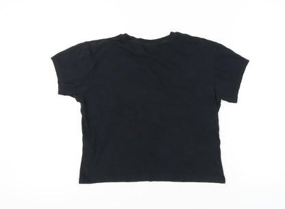 Womens UK Size XS Tommy Jeans Black  T-Shirt