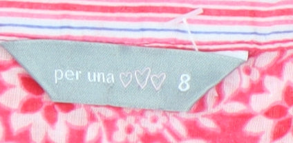 Womens UK Size 8 Marks and Spencer Pink  Blouse