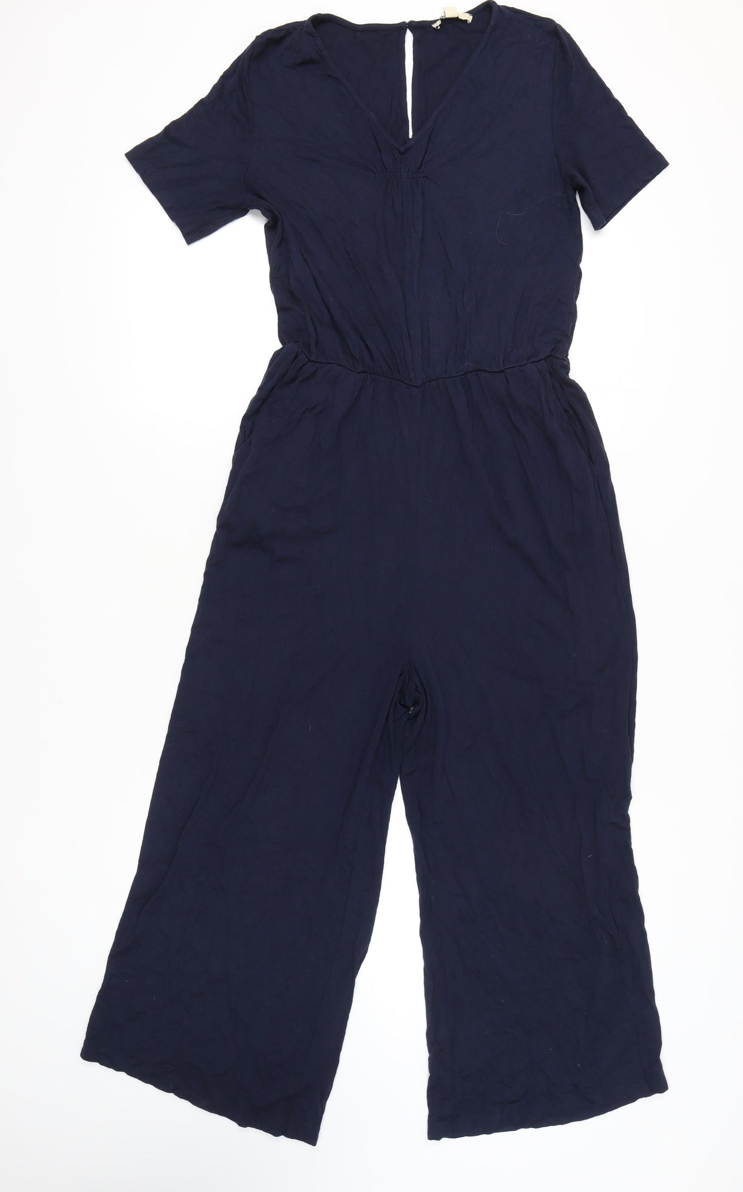 Esprit Women's Blue L Jumpsuit, Viscose, Summer Casual