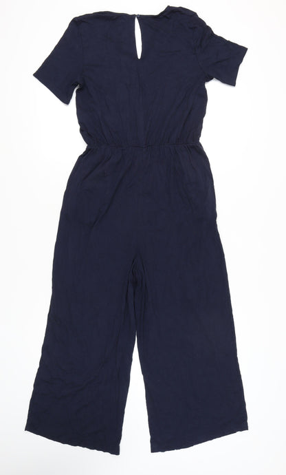 Esprit Women's Blue L Jumpsuit, Viscose, Summer Casual