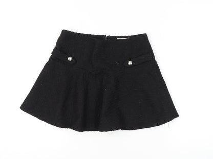 H&M Women's Black Flare Skirt Size 10