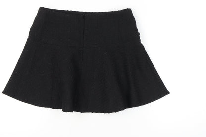 H&M Women's Black Flare Skirt Size 10