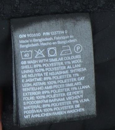 H&M Women's Black Flare Skirt Size 10