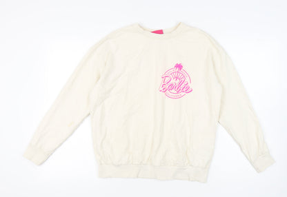 George Women's Ivory Graphic Print Sweatshirt M
