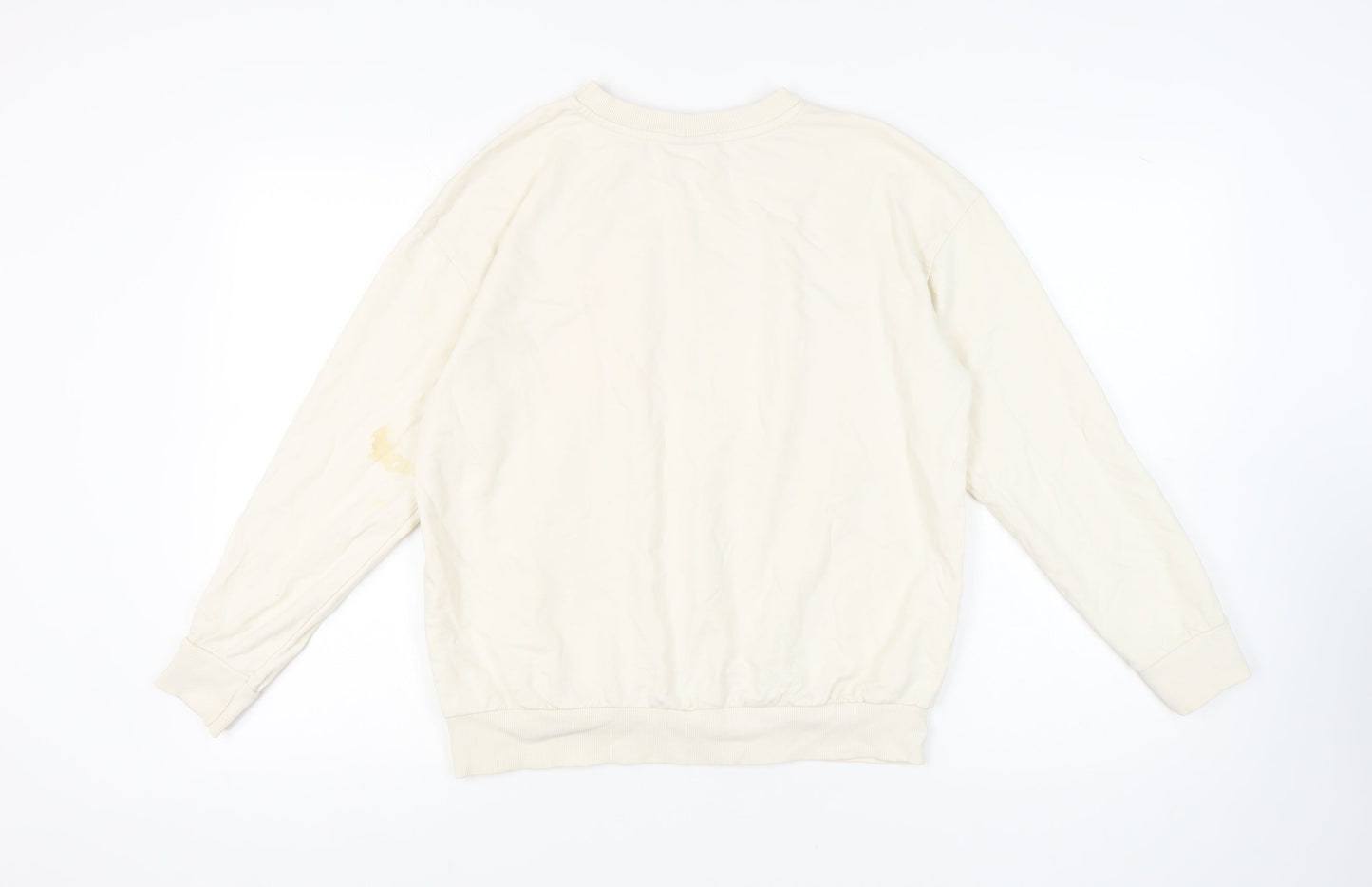 George Women's Ivory Graphic Print Sweatshirt M