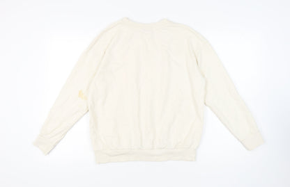 George Women's Ivory Graphic Print Sweatshirt M