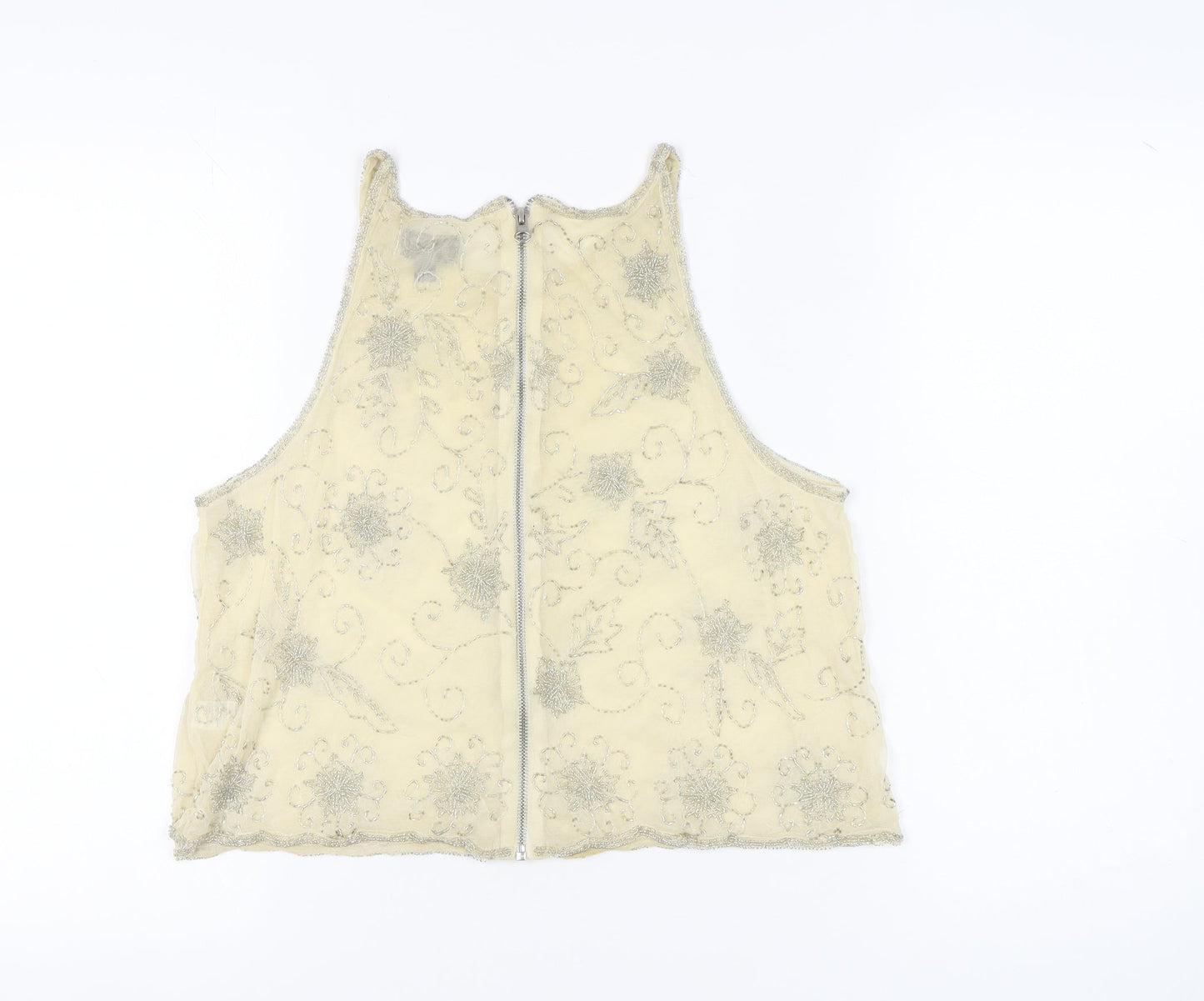Womens UK Size 10 Topshop Ivory  Tank