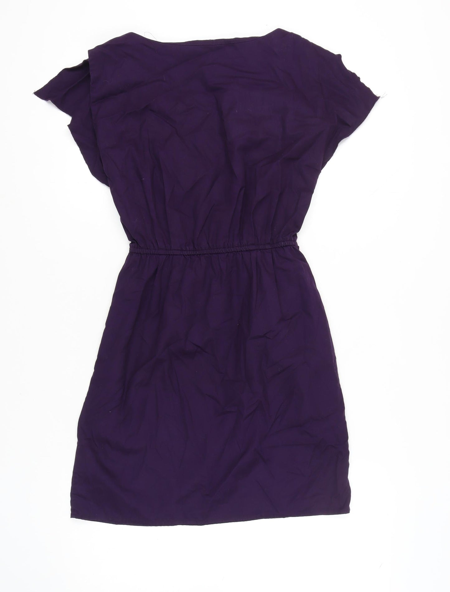 Gap Purple Dress Women UK 12 Lyocell Cotton Blend