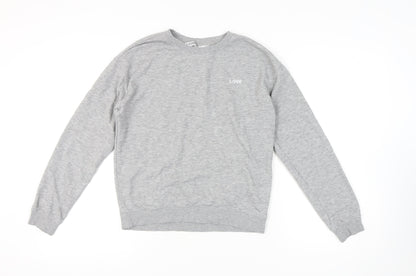H&M Women’s Grey Pullover Sweatshirt S Casual