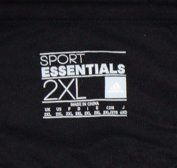 Adidas Men's Black 2XL Pullover Hoodie