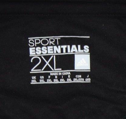 Adidas Men's Black 2XL Pullover Hoodie