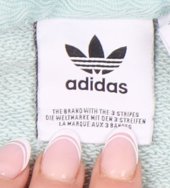 Adidas Women's Green Pullover Hoodie UK Size 10