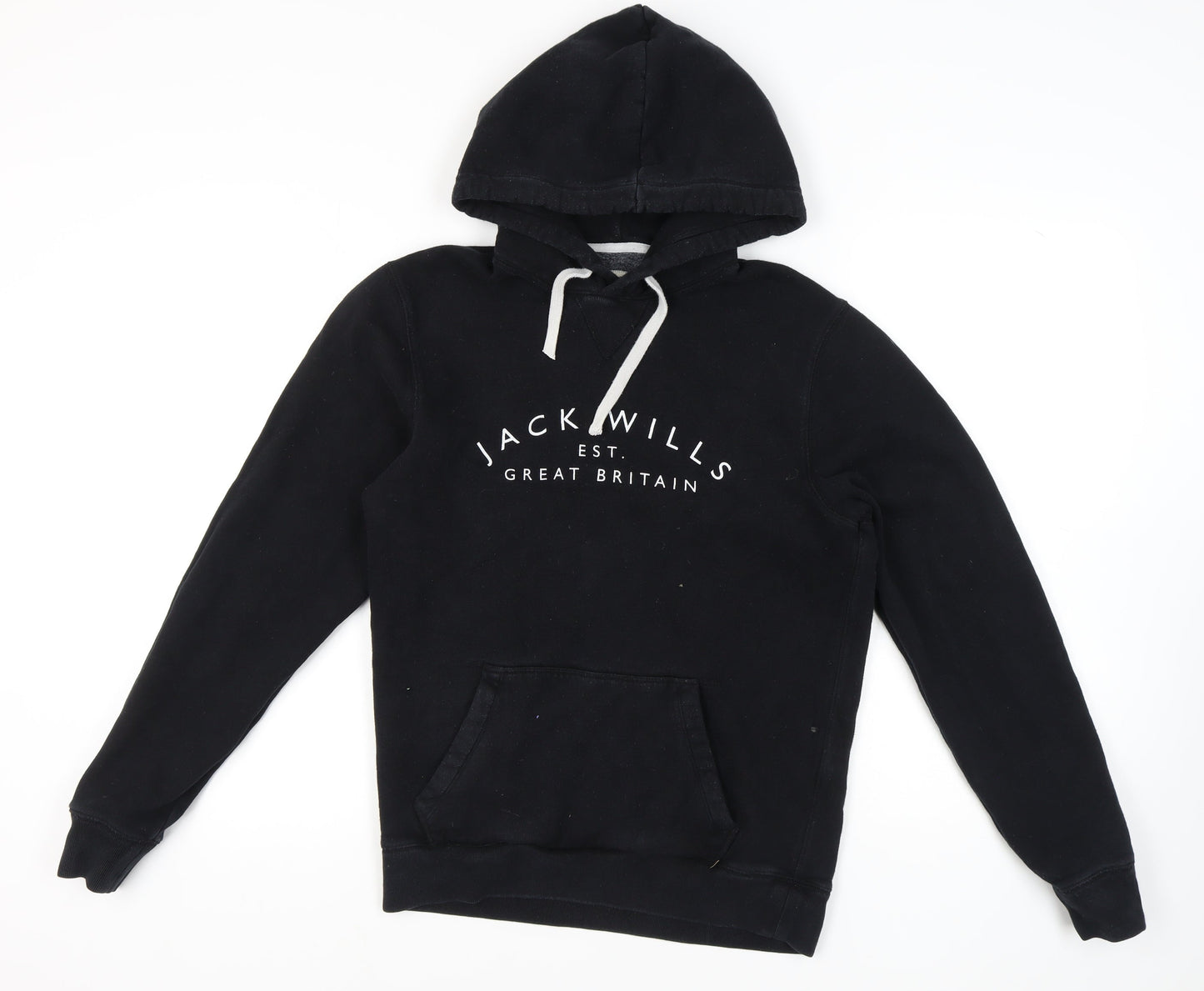 Mens UK Size XS Jack Wills Black Pullover Hoodie