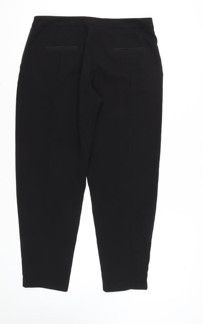 Womens UK Size 14 NEXT Regular Fit Workwear Black Trousers