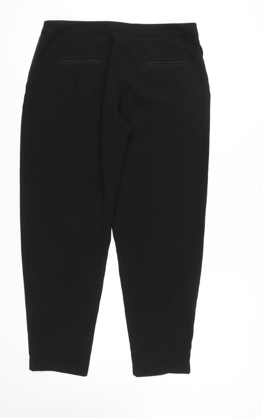 Womens UK Size 14 NEXT Regular Fit Workwear Black Trousers