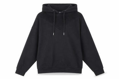 Front view of KangaROOS Women's Black Pullover Hoodie, size 12