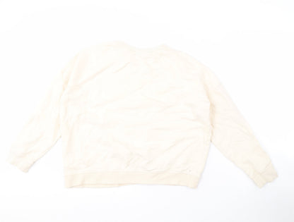 Womens UK Size 12 Disney Beige Pullover Sweatshirt