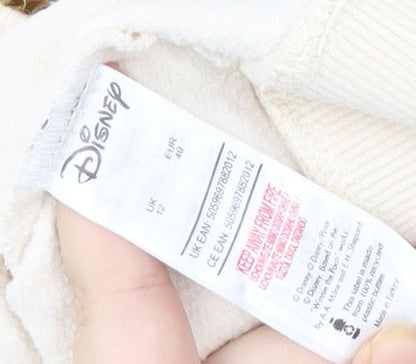 Womens UK Size 12 Disney Beige Pullover Sweatshirt