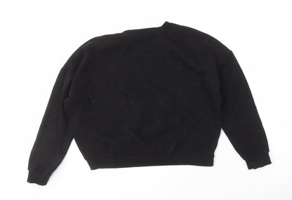 Netflix Stranger Things Black XS UK 6-8 Unisex Pullover Sweatshirt