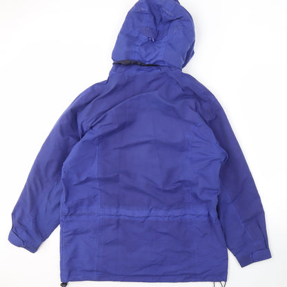 Arctic Storm Men's Blue Hooded Mid-Length Jacket M
