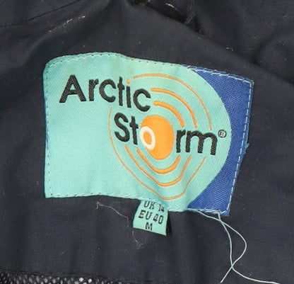 Arctic Storm Men's Blue Hooded Mid-Length Jacket M
