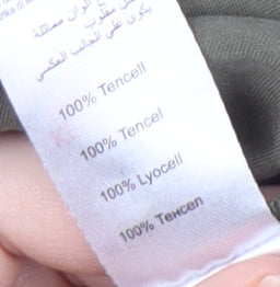 New Look Women's Green Button-Up Shirt Size 10