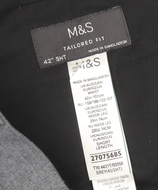 Marks and Spencer Grey Men's Dress Pants Size 42
