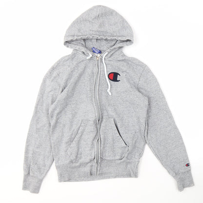 Mens UK Size S Champion Grey Full Zip Hoodie