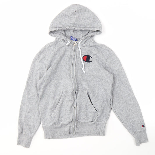 Mens UK Size S Champion Grey Full Zip Hoodie