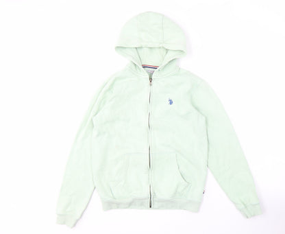 U.S. Polo Assn. Girls Green Full Zip Hoodie 14-15 Years