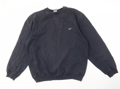Mens UK Size L Nike Black Pullover Sweatshirt