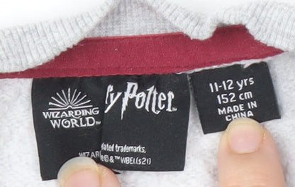 Harry Potter Boys Grey Sweatshirt 11-12 Years Pullover