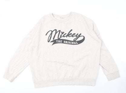 Womens UK Size 20 Disney Beige Pullover Sweatshirt