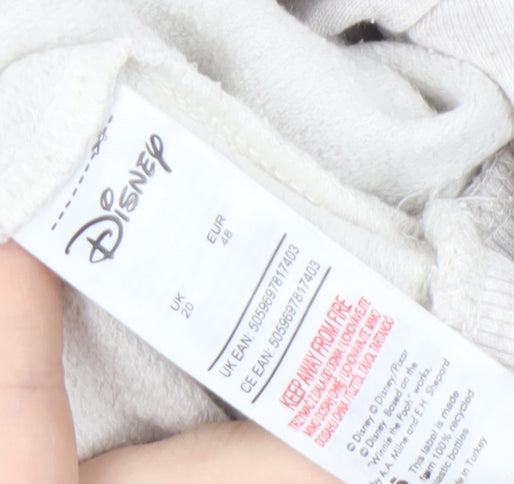 Womens UK Size 20 Disney Beige Pullover Sweatshirt