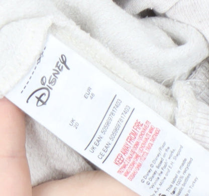 Womens UK Size 20 Disney Beige Pullover Sweatshirt