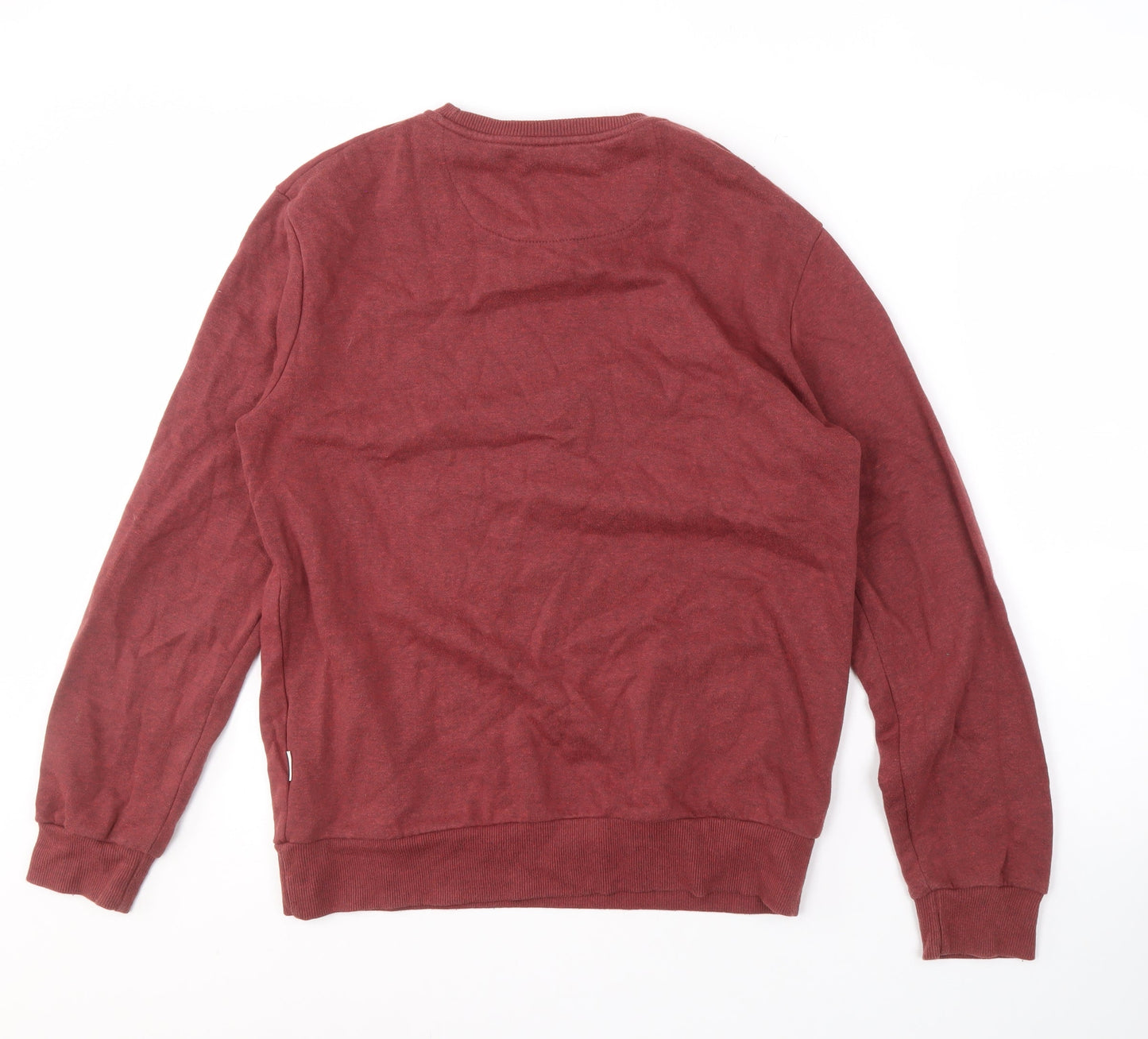 Mens UK Size S Cotton On Red Pullover Sweatshirt