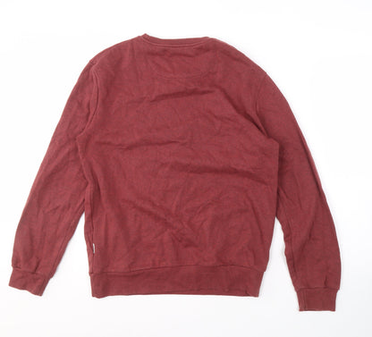 Mens UK Size S Cotton On Red Pullover Sweatshirt