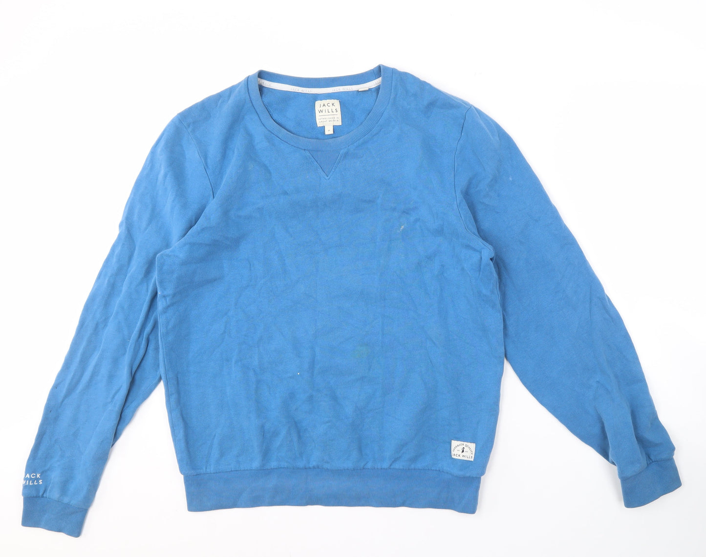 Mens UK Size M Jack Wills Blue Pullover Sweatshirt