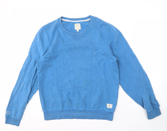 Mens UK Size M Jack Wills Blue Pullover Sweatshirt