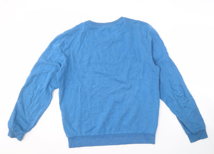 Mens UK Size M Jack Wills Blue Pullover Sweatshirt