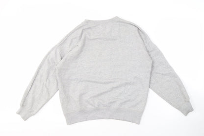 Unisex Adults UK Size S Pull&Bear Grey Pullover Sweatshirt