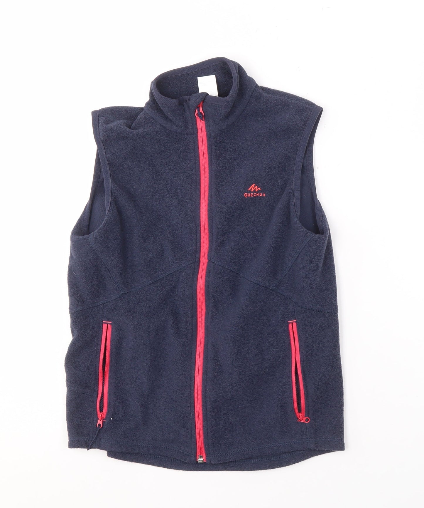 Quechua Girls' Blue Fleece Jacket, Size 9-10, Lightweight Activewear